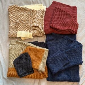 Boutique Brands Chunky Sweater Lot Size Large BKE Zenana